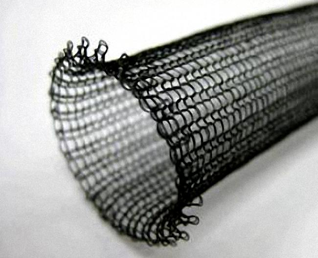 镍钛诺打造的网眼，可用于医疗