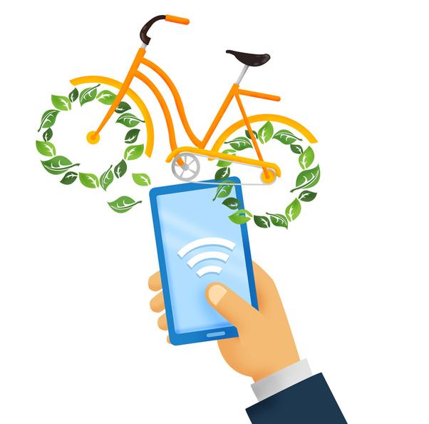 图1 - 共享单车倡导绿色出行，给人们的生活带来了便利（图片来源：中国日报网）