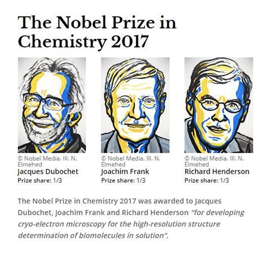 2017诺贝尔化学奖：冷冻电镜技术如何革新生物化学？