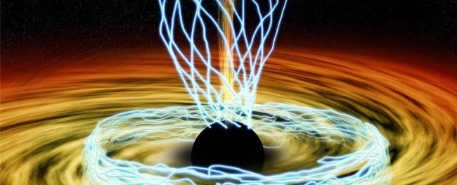这是一个靠磁场“进食”的黑洞
