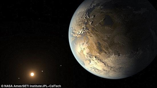 Artist&apos;s impression of an Earth-like exoplanet. The still nameless planet is believed to be Earth-like and orbits at a distance to Proxima Centauri that could allow it to have liquid water on its surface - an important requirement for the emergence of life
